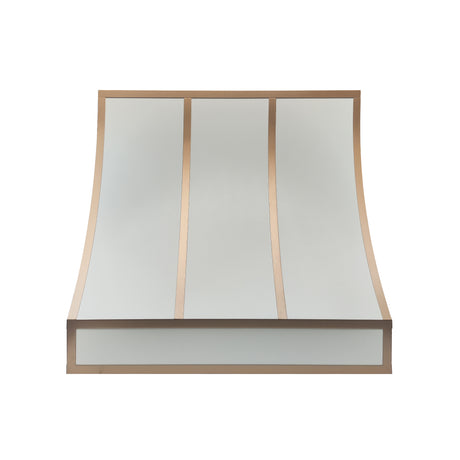 USA Custom White Stainless Steel Stove Hood URHS-183