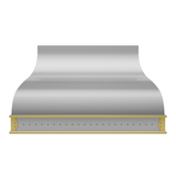 USA Custom Modern Stainless Steel Kitchen Hood with Simple Rivets URHS-35