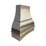 USA Custom Stainless Steel Kitchen Hood with Designer Apron URHS-255