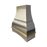 USA Custom Stainless Steel Kitchen Hood with Designer Apron URHS-255