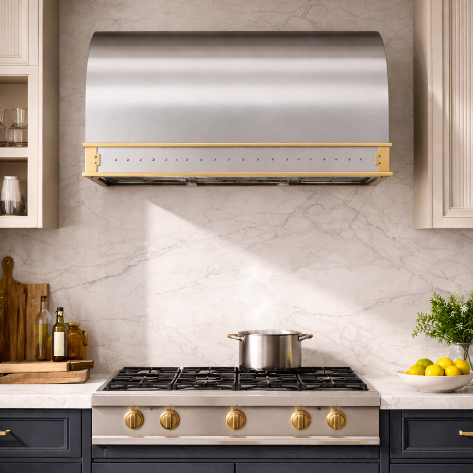 USA Custom Stainless Steel Kitchen Range Hoods for Modern Kitchen URHS-52