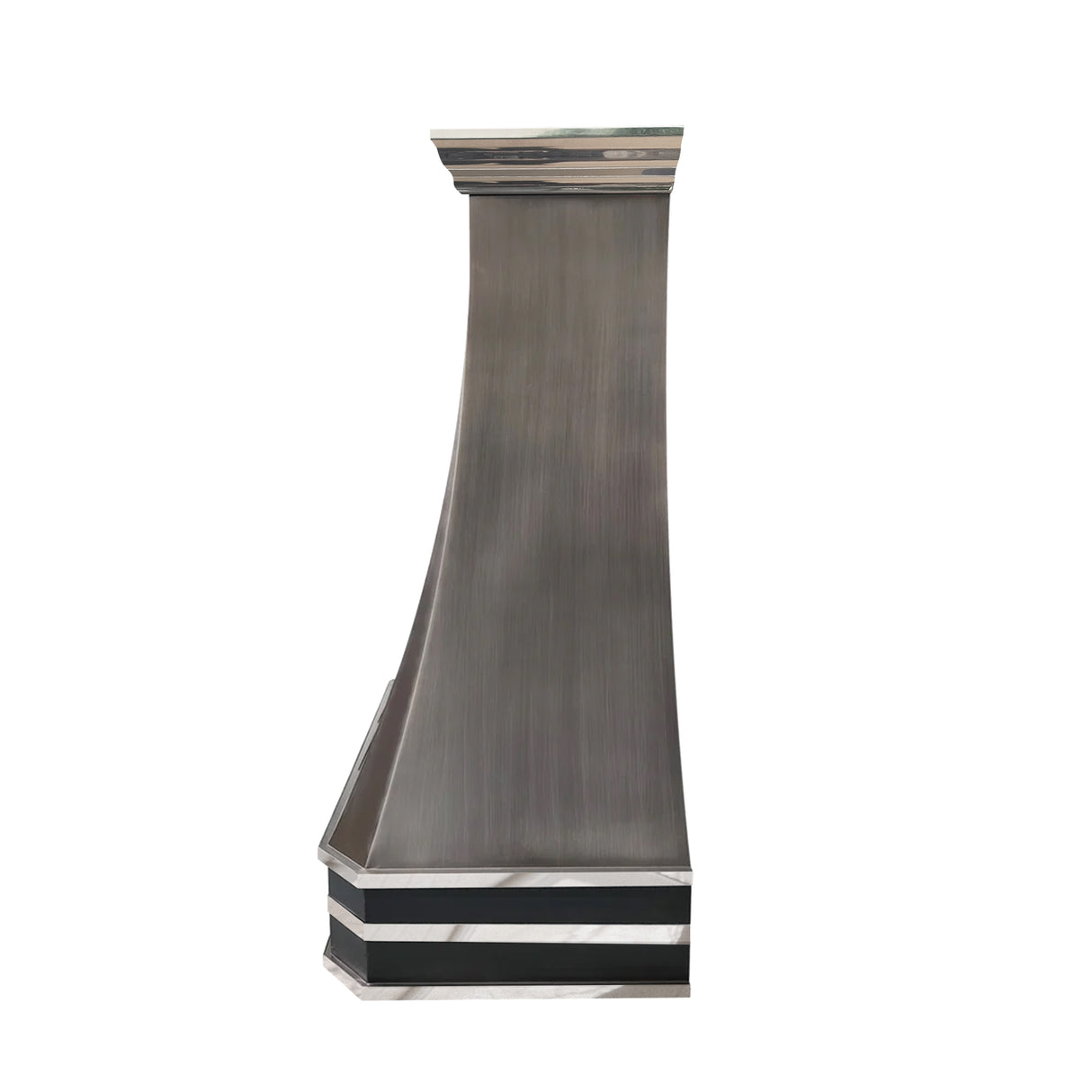 USA Custom Stainless Steel Range Hood with Polished Straps URHS-30
