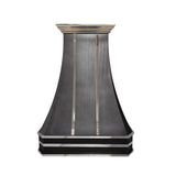 USA Custom Stainless Steel Range Hood with Polished Straps URHS-30
