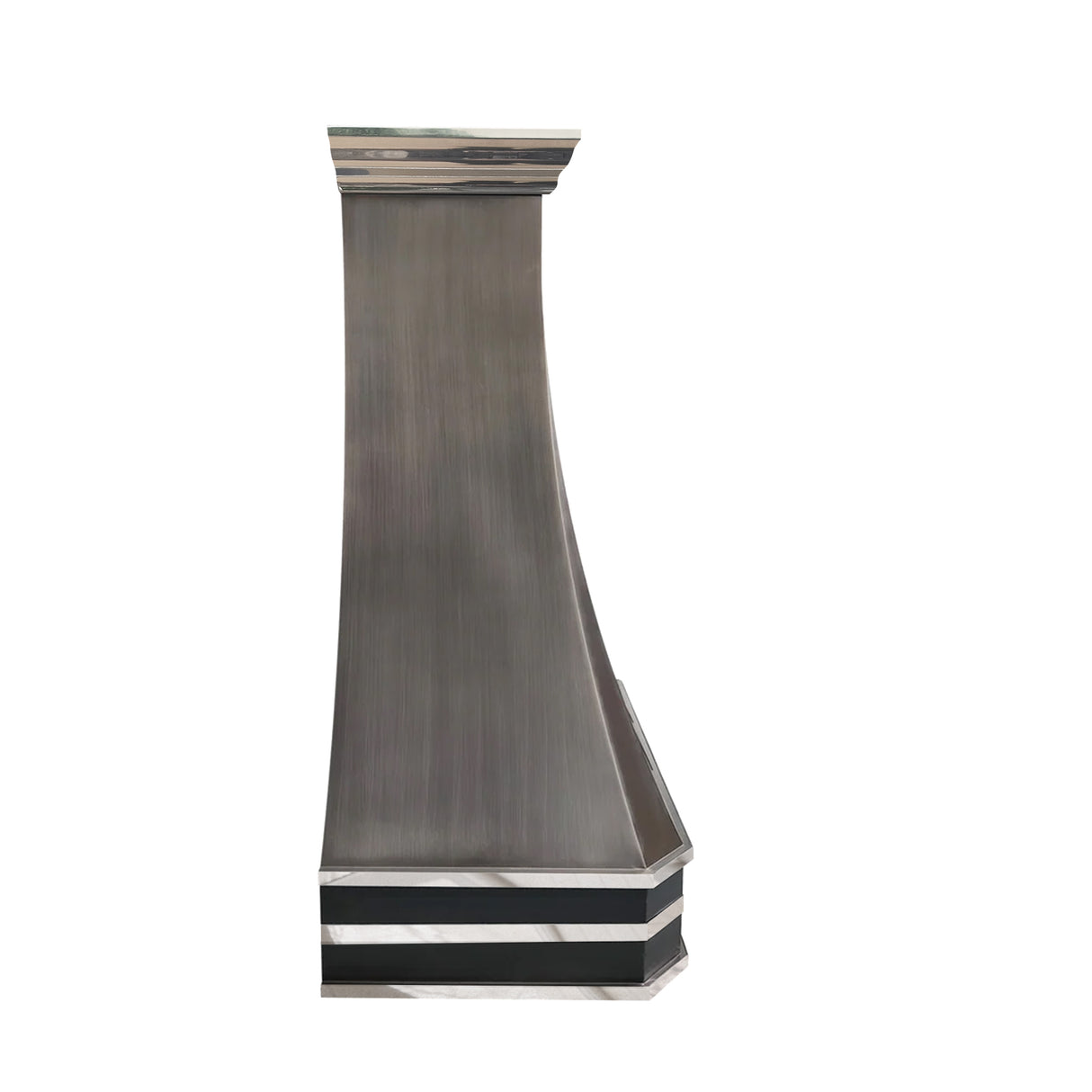 USA Custom Stainless Steel Range Hood with Polished Straps URHS-30