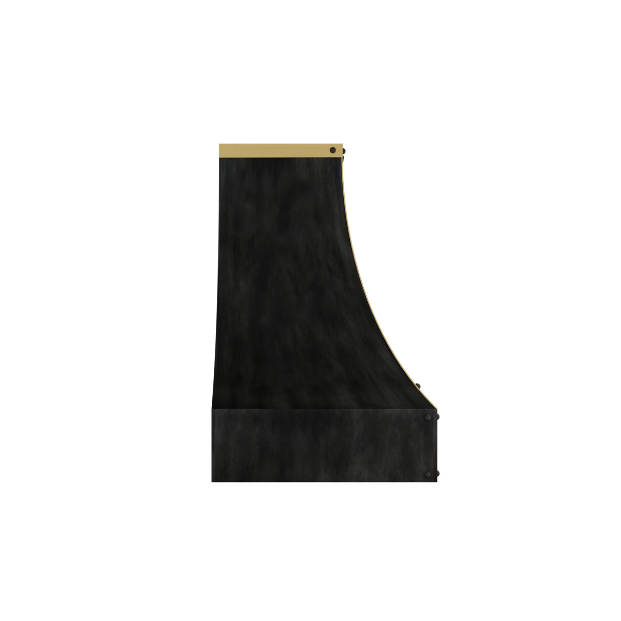 USA Dark Zinc Exhaust Hood with Custom Artisan Apron URHZ-26