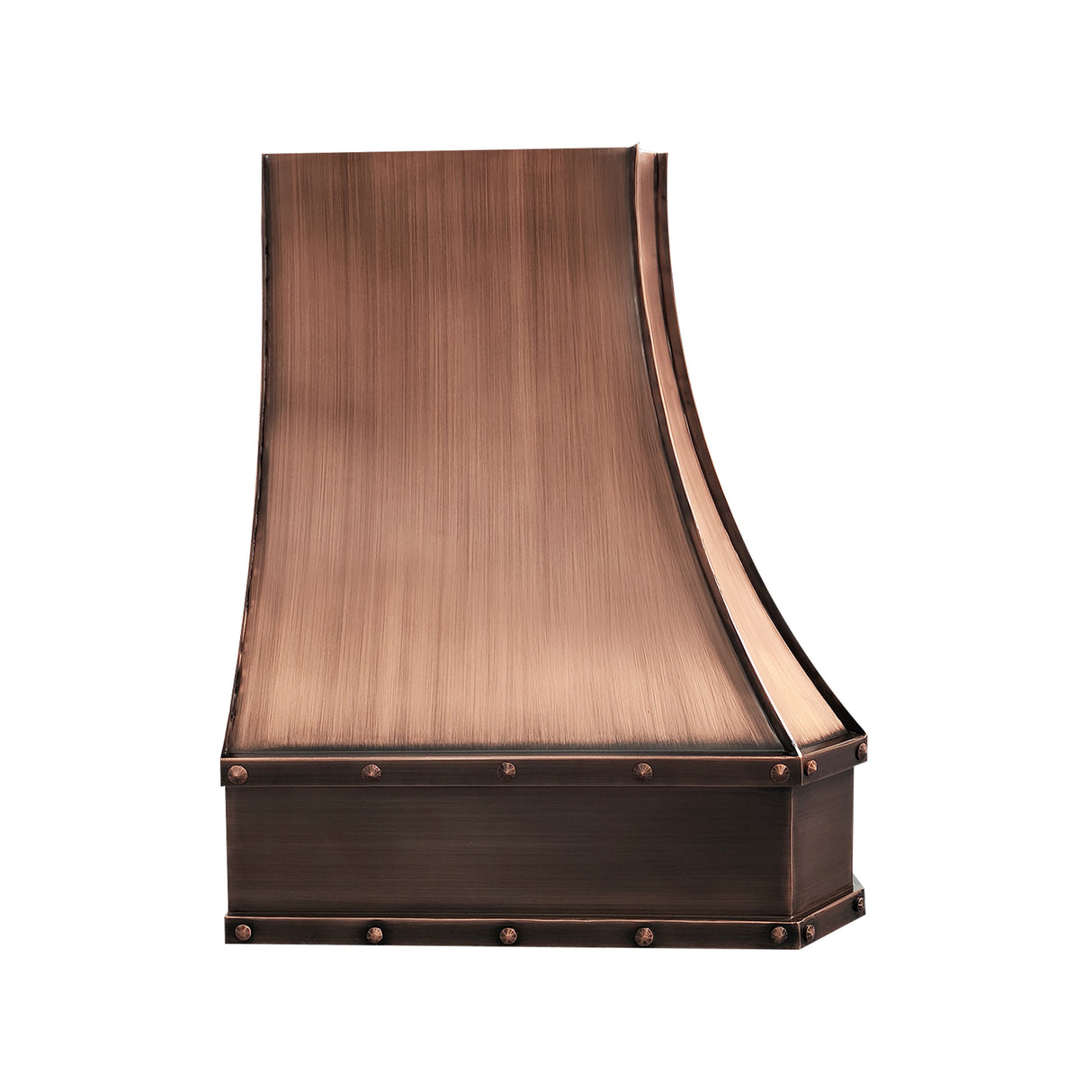 USA Luxury Copper Vent Hood With Sculptural Apron URHC-24