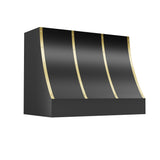 USA Designer Black Custom Stainless Steel Range Hood URHS-158