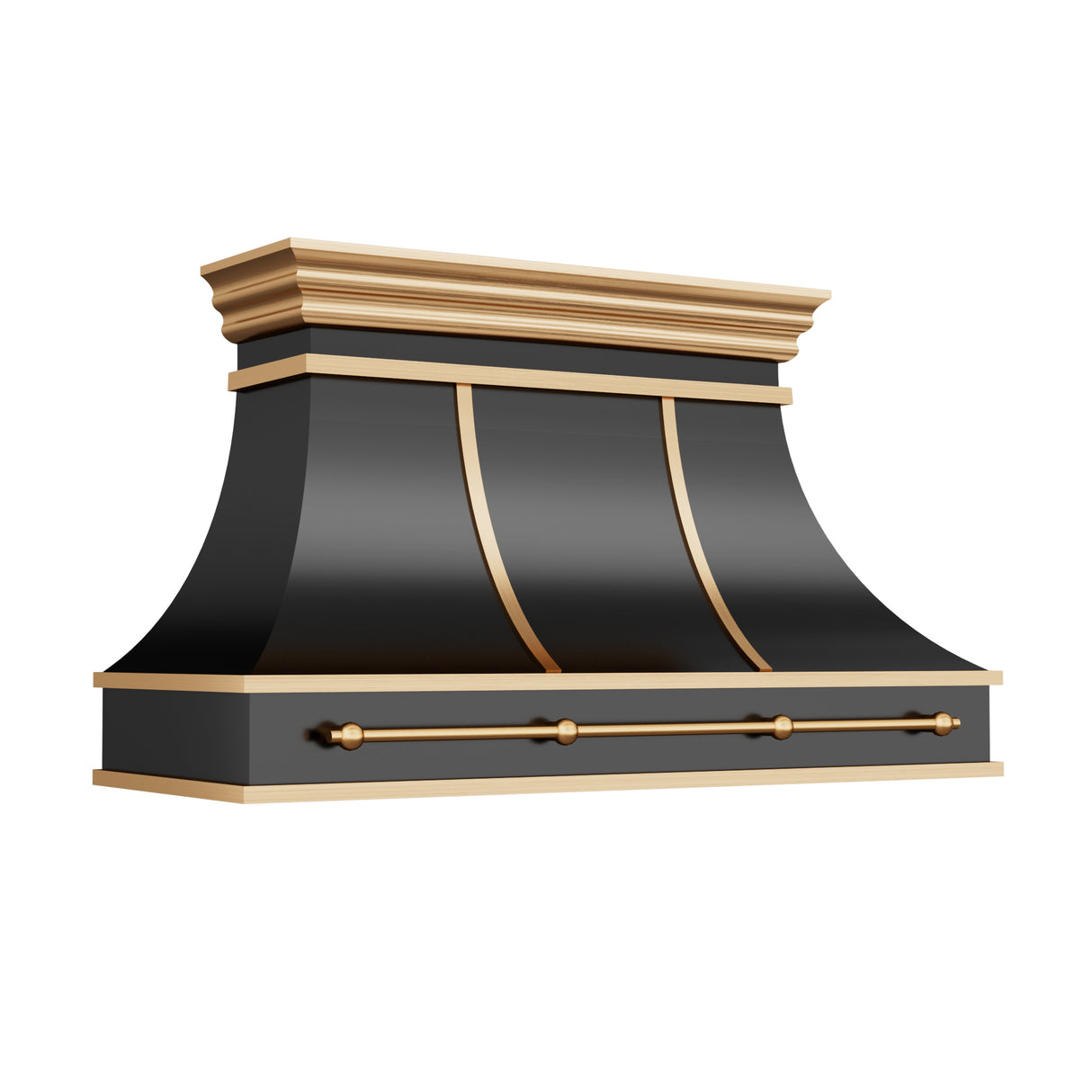 USA Designer Black Custom Stainless Steel Stove Hood URHS-197