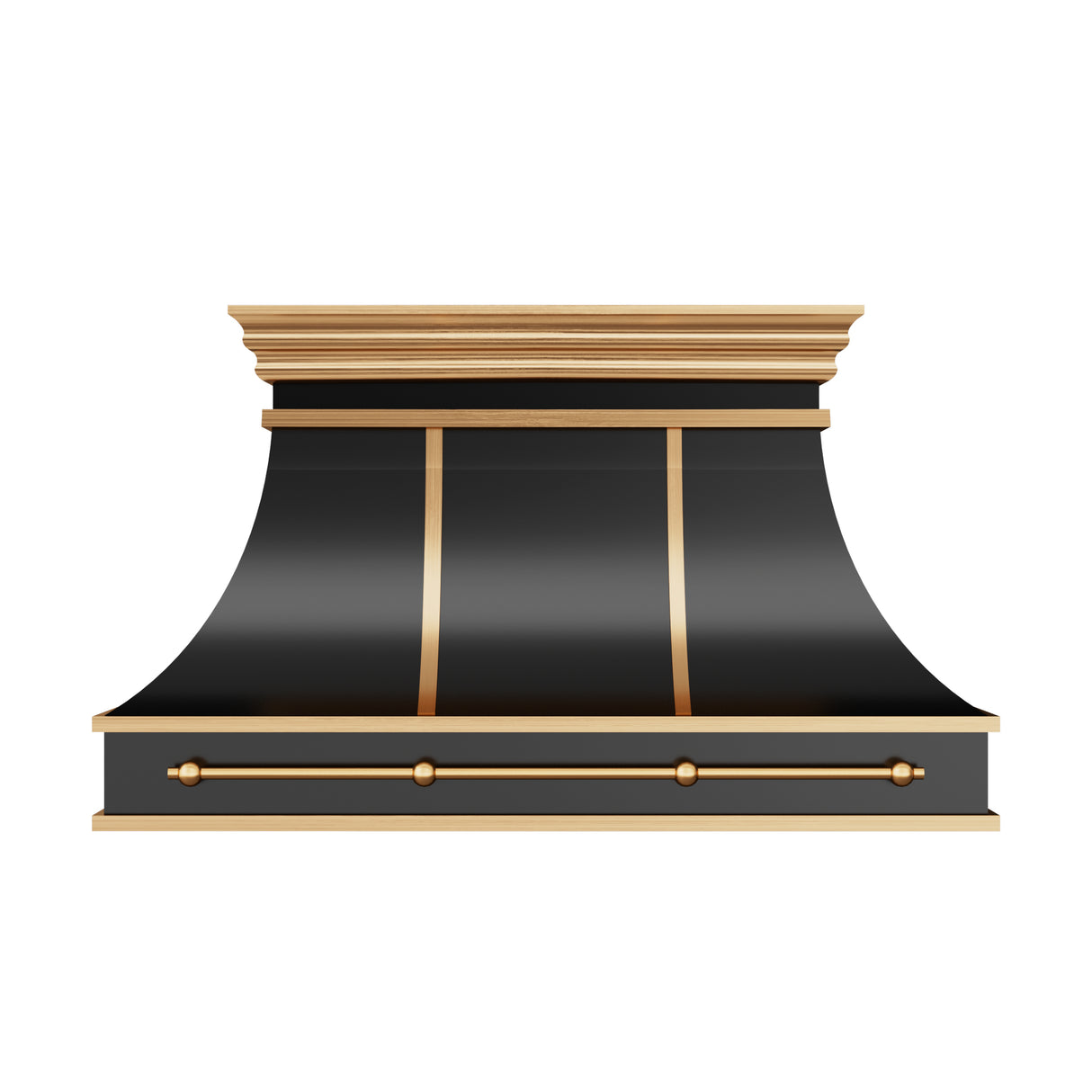 USA Designer Black Custom Stainless Steel Stove Hood URHS-197