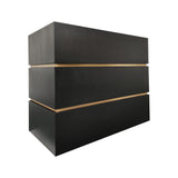 USA Designer Box Shaped Black Stainless Steel Exhaust Hood URHS-213