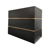 USA Designer Box Shaped Black Stainless Steel Exhaust Hood URHS-213