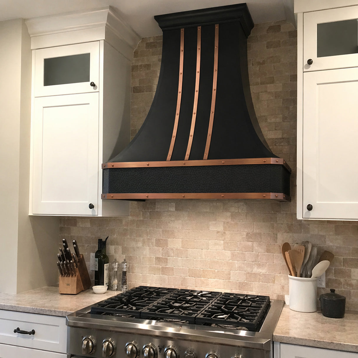 USA Designer Custom Bronze Copper Stove Hood URHC-95