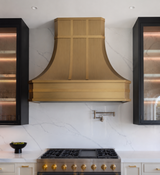 USA Designer Custom Brushed Brass Vent Hood URHB-116