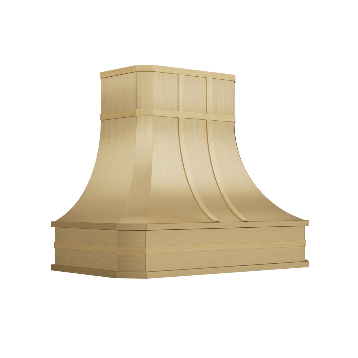 USA Designer Custom Brushed Brass Vent Hood URHB-116