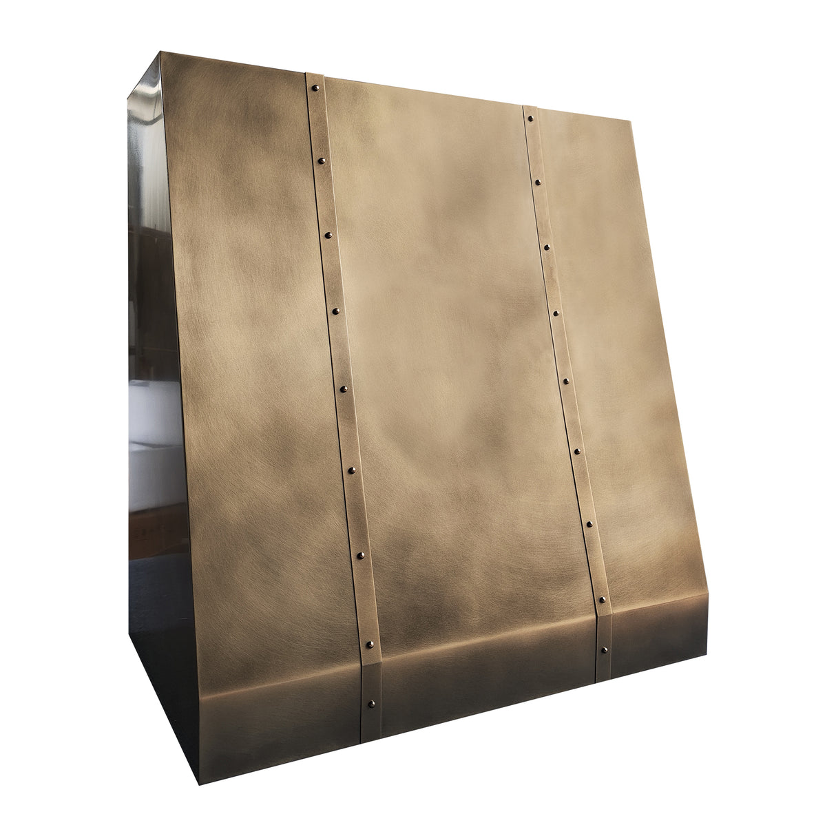 USA Designer Custom Curved Brass Stove Hood URHB-100