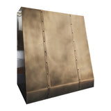 USA Designer Custom Curved Brass Stove Hood URHB-100