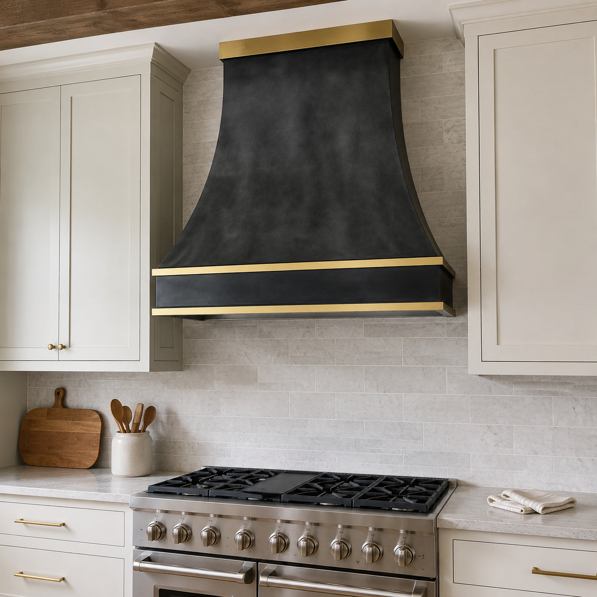 USA Designer Custom Dark Zinc Stove Hood URHZ-20