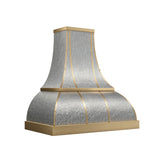 USA Designer Custom Hammered Stainless Steel Kitchen Hood URHS-264