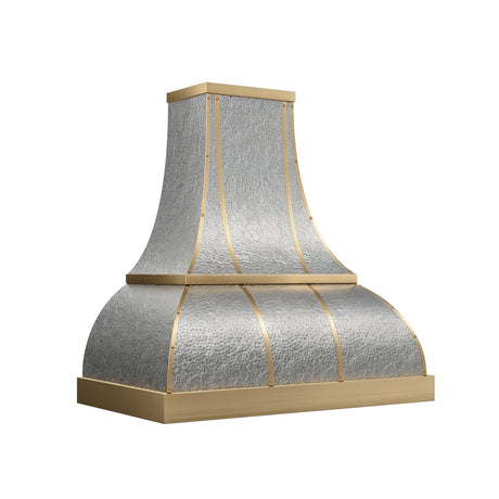 USA Designer Custom Hammered Stainless Steel Kitchen Hood URHS-264