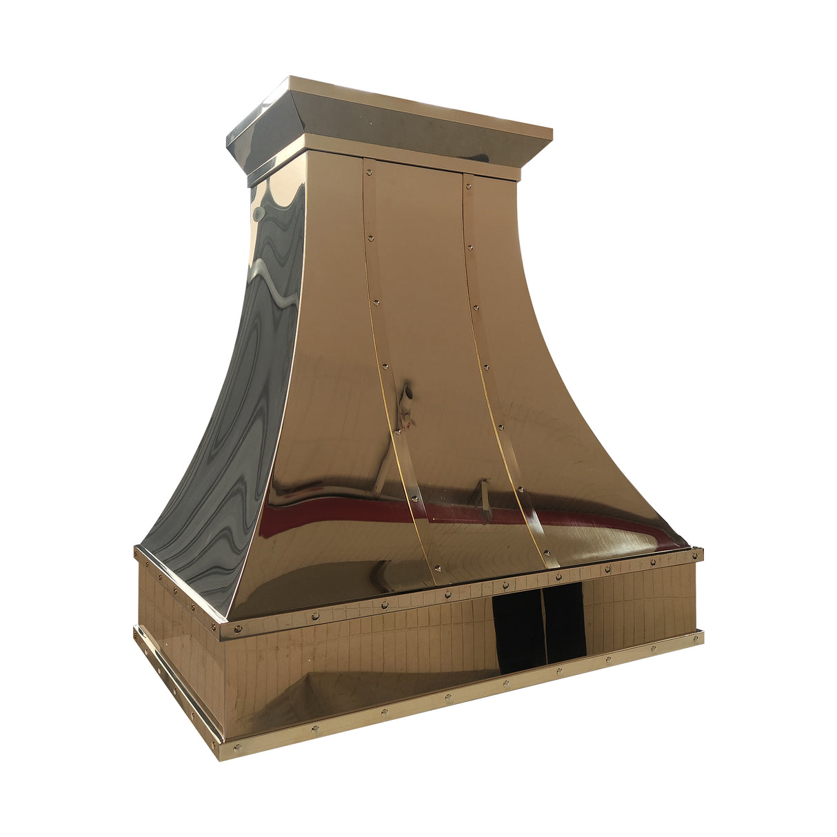 USA Designer Custom Polished Brass Vent Hood URHB-123