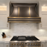 USA Designer Handcrafted Antique Brass Exhaust Hood URHB-162