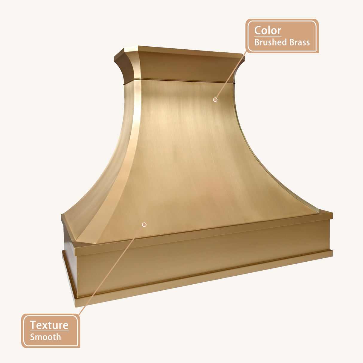 USA Designer Handcrafted Brass Exhaust Hood URHB-155