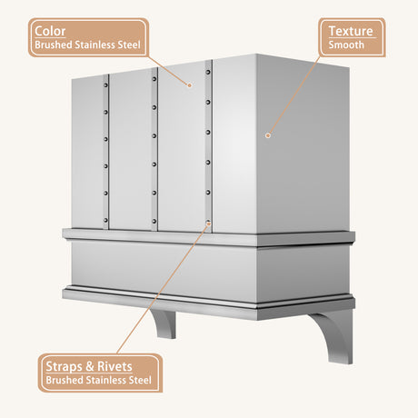 USA Designer Handmade Stainless Steel Kitchen Hood URHS-117