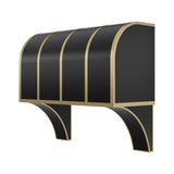 USA Designer Stainless Steel Exhaust Hood Featuring Brass Straps URHS-139