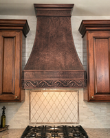 USA Elegant Antique Custom Copper Stove Vent Hoods URHC-33