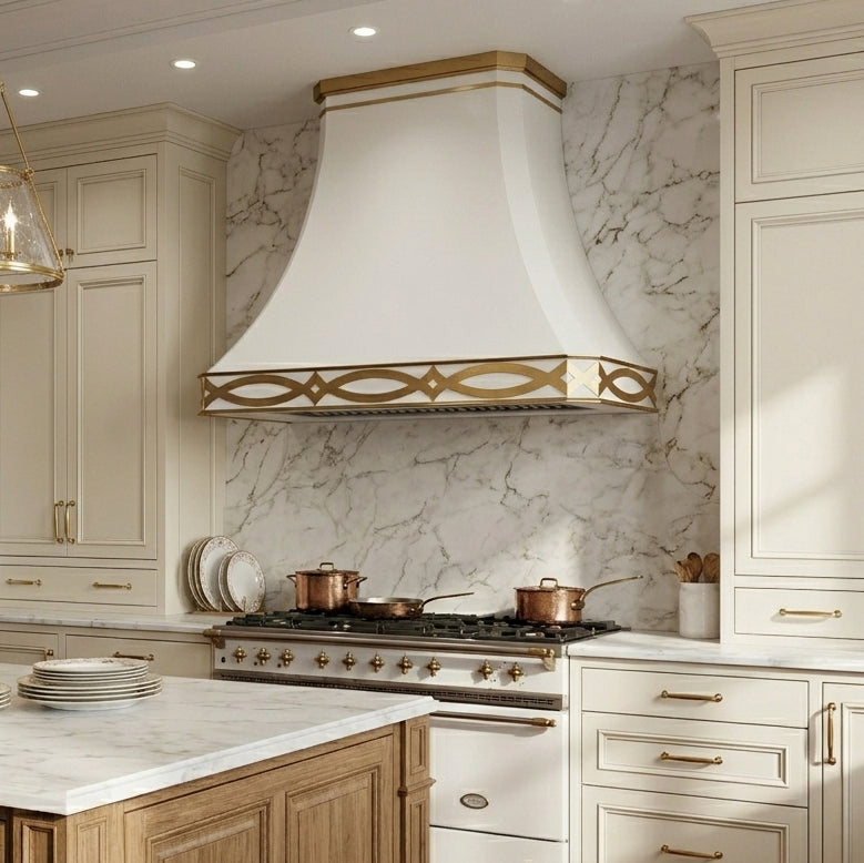 USA Florida White Stainless Steel Stove Hood URHS-214