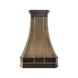 USA Handmade Brass Exhaust Hood with Classic Straps URHB-141