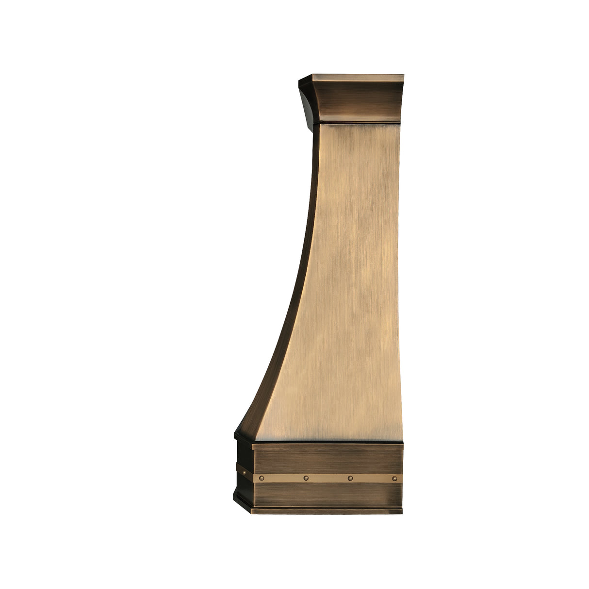 USA Handmade Brass Exhaust Hood with Classic Straps URHB-141