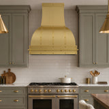 USA Handmade Brass Kitchen Hood with Artisan Bell Shaped URHB-163