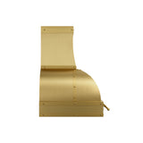 USA Handmade Brass Kitchen Hood with Artisan Bell Shaped URHB-163