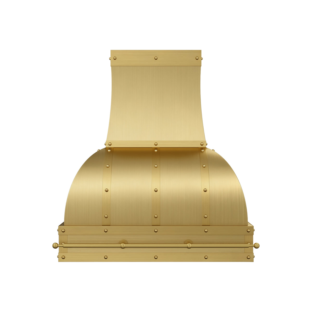 USA Handmade Brass Kitchen Hood with Artisan Bell Shaped URHB-163