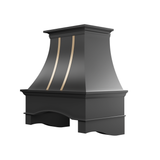 USA Luxury Stainless Steel Vent Hood with Black Finish URHS-17