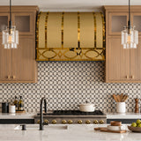 USA Luxury Brass Exhaust Hood with Artisan Apron URHB-172