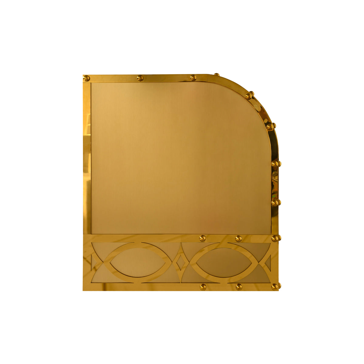 USA Luxury Brass Exhaust Hood with Artisan Apron URHB-172