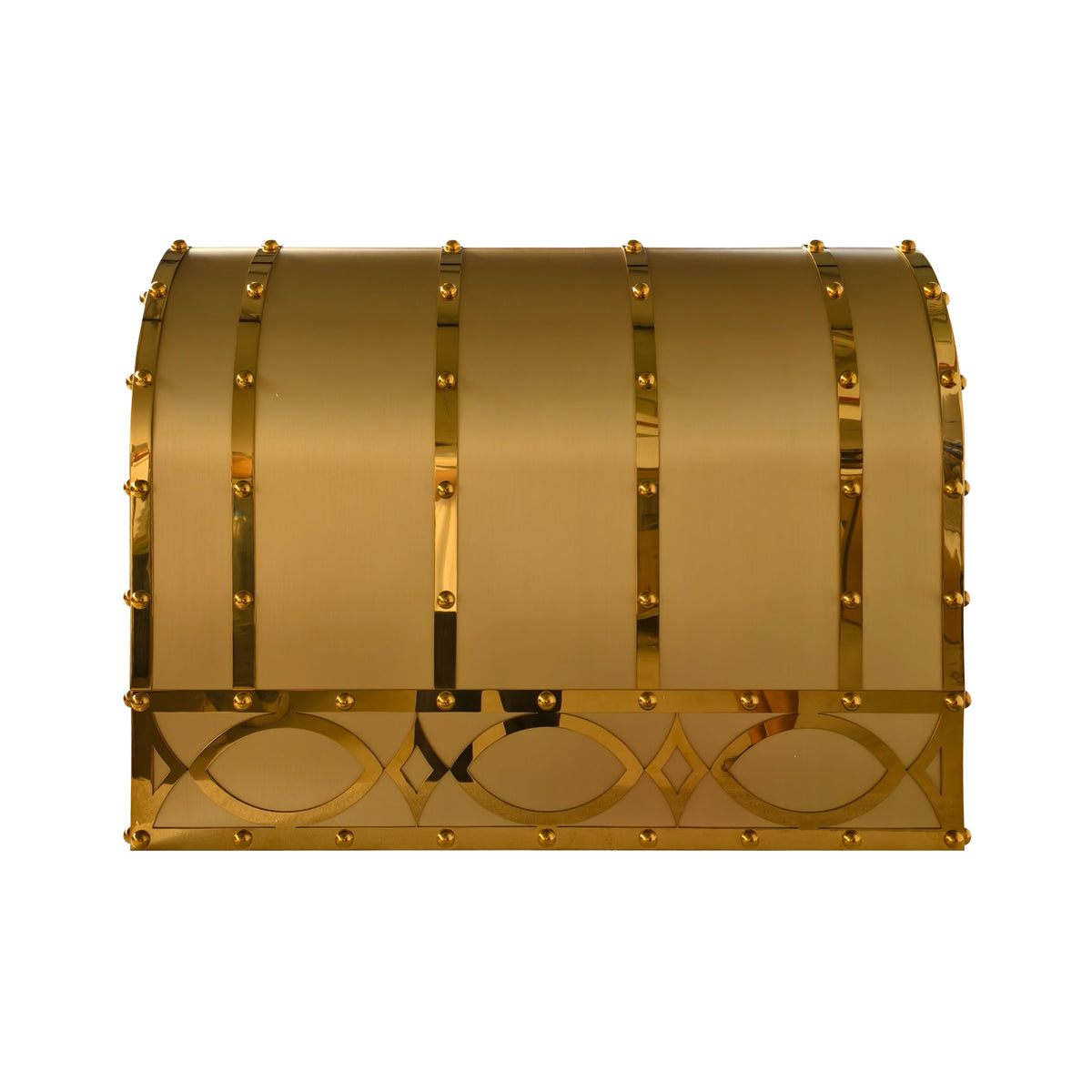 USA Luxury Brass Exhaust Hood with Artisan Apron URHB-172