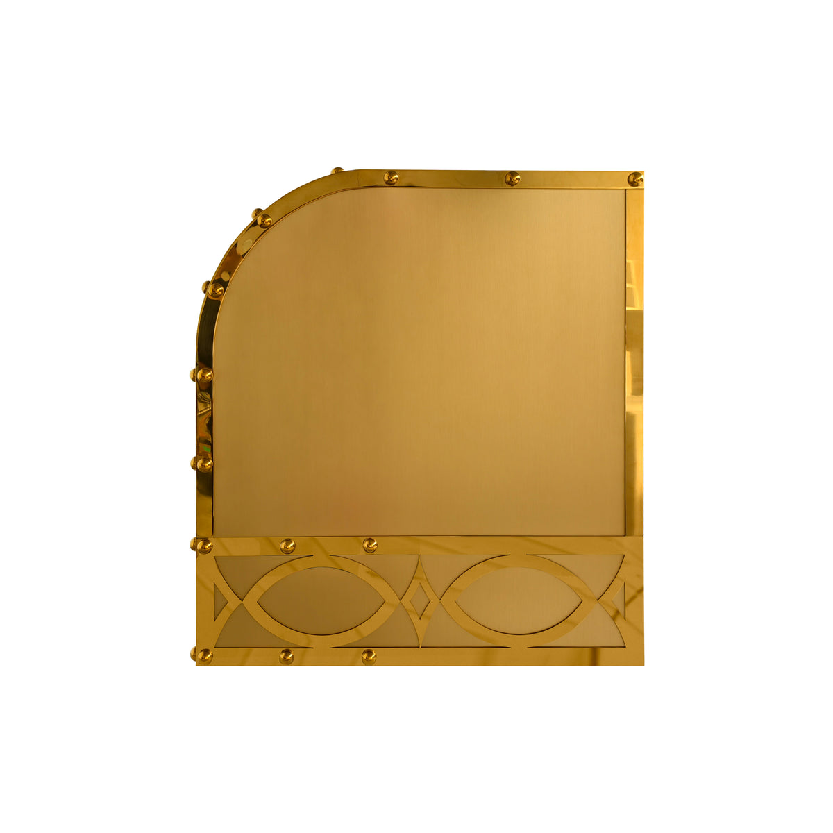 USA Luxury Brass Exhaust Hood with Artisan Apron URHB-172