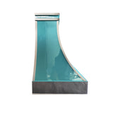 USA Luxury Glossy Blue Stainless Steel Kitchen Hood URHS-217
