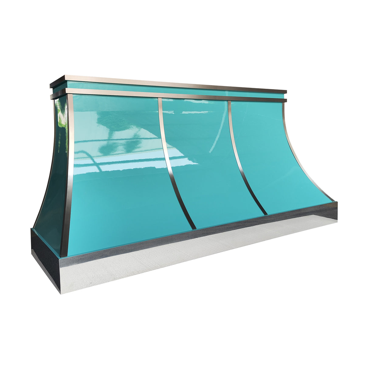 USA Luxury Glossy Blue Stainless Steel Kitchen Hood URHS-217