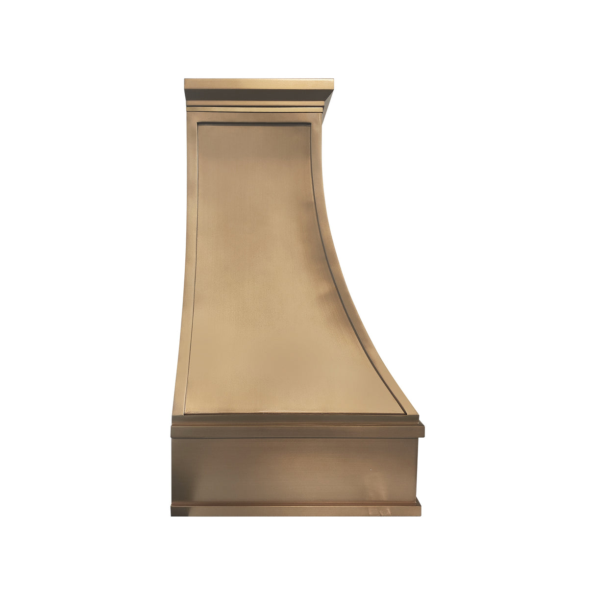 USA Luxury Handcrafted Custom Brushed Brass Stove Hood URHB-139