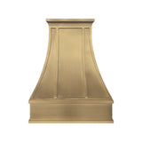 USA Luxury Handcrafted Custom Brushed Brass Stove Hood URHB-139