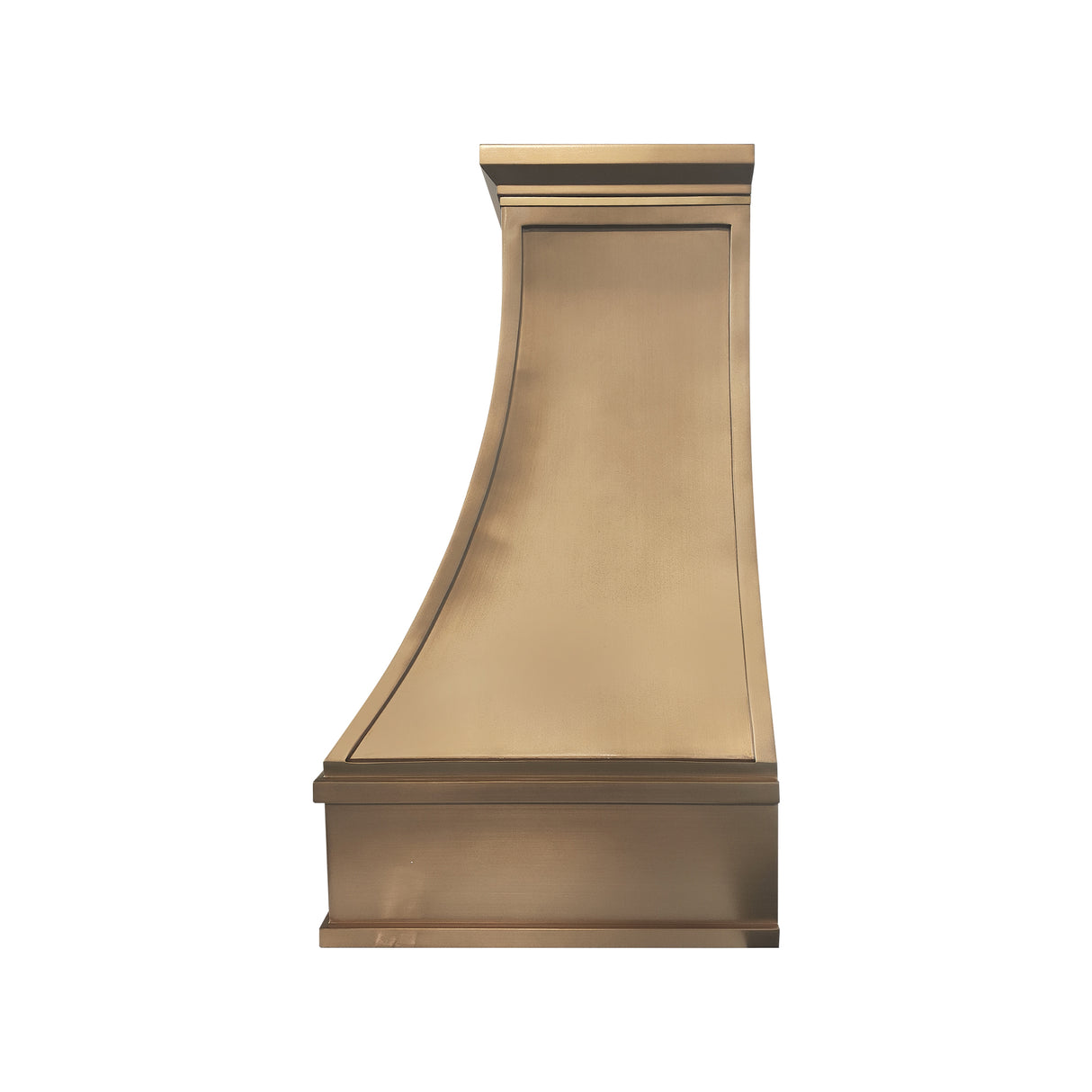 USA Luxury Handcrafted Custom Brushed Brass Stove Hood URHB-139