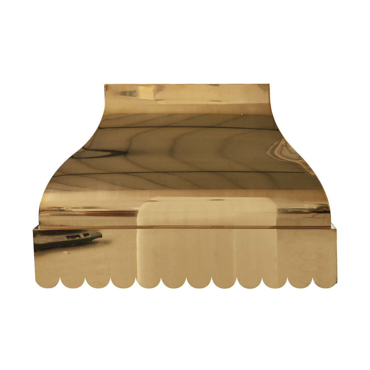 USA Luxury Polished Brass Vent Hood with Bell Shaped URHB-156