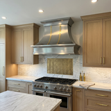 USA Luxury Stainless Steel Custom Vent Hood with Brass Decor URHS-36