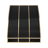 USA Luxury Stainless Steel Kitchen Hood with Artisan Brass Rivets URHS-133