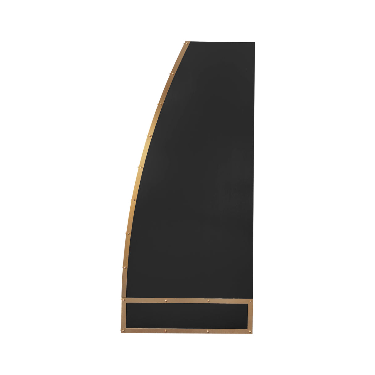 USA Luxury Stainless Steel Kitchen Hood with Artisan Brass Rivets URHS-133