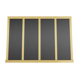 USA Luxury Stainless Steel Vent Hood Featuring Brass Straps URHS-121